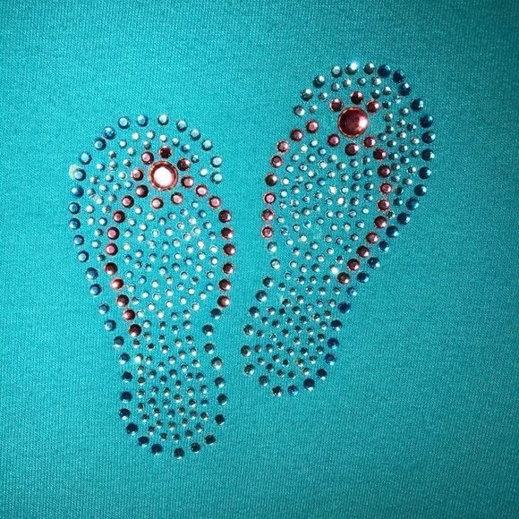 Tape Measure Flip Flop Short Sleeve Hoodie - Picture 2 of 4